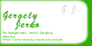 gergely jerko business card